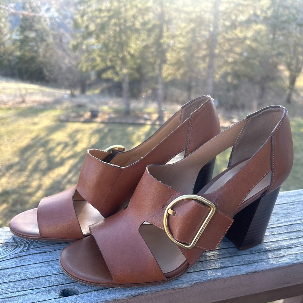 Franco Sarto leather heels size 8.5 worn once